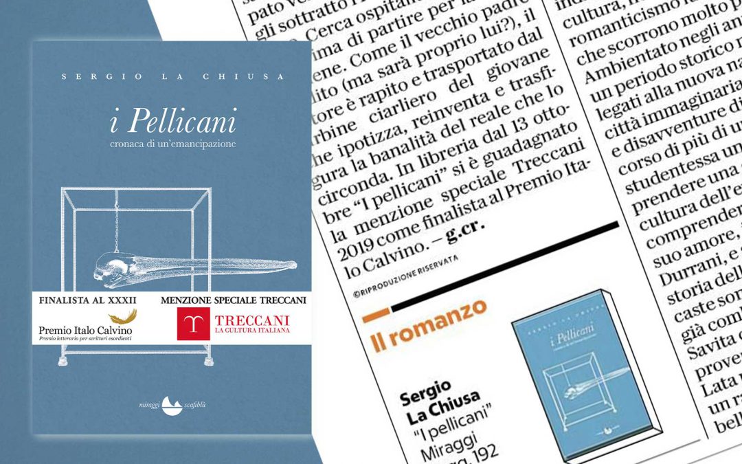 I Pellicani – recensione di Gabriella Crema su La Repubblica