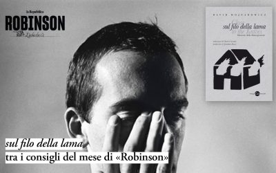 «Sul filo della lama» tra i consigli di lettura di «Robinson» di luglio ’25